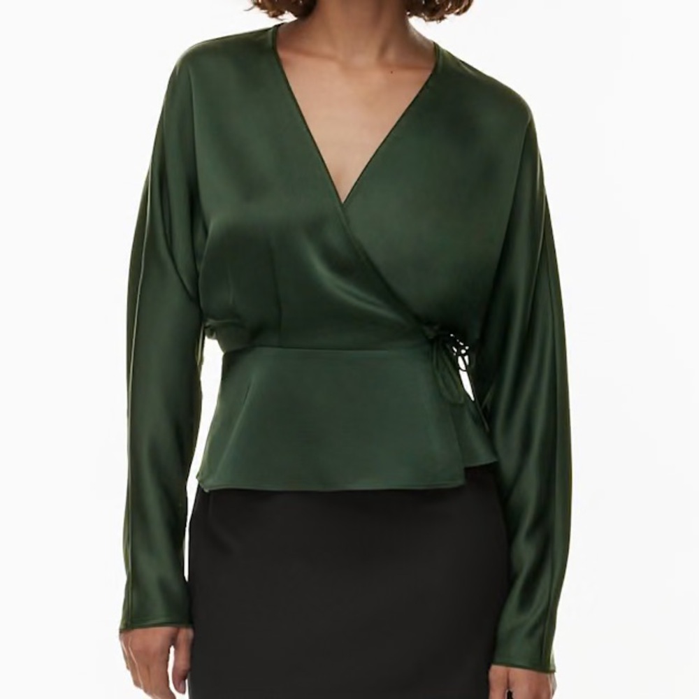 Aritzia Cleo Satin Blouse